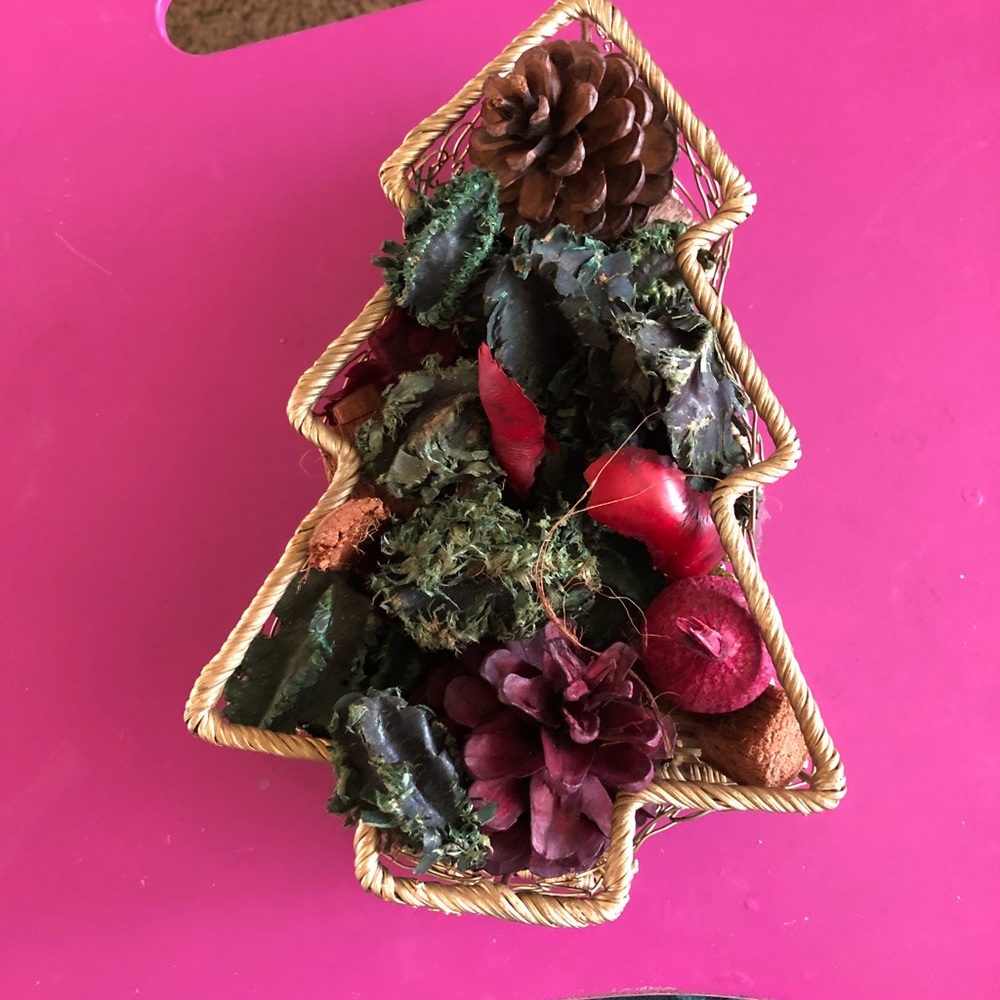 Wicker/Wire Tree-Painted Gold - From Pier 1